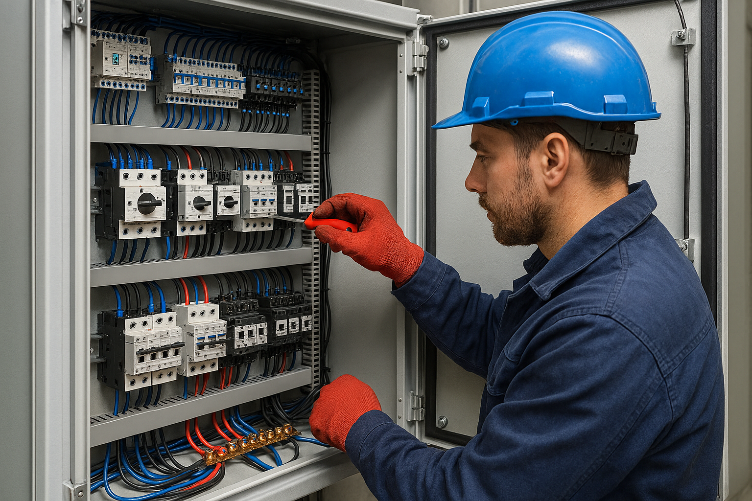 Background de equipamento elétrico